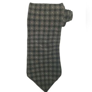 Vintage Bill Blass Black Label Men's Tie 100% Silk  57" x 4" Green